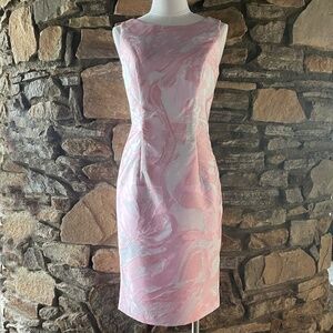 Cenia New York Classic Sleeveless Pink Sheath Dress